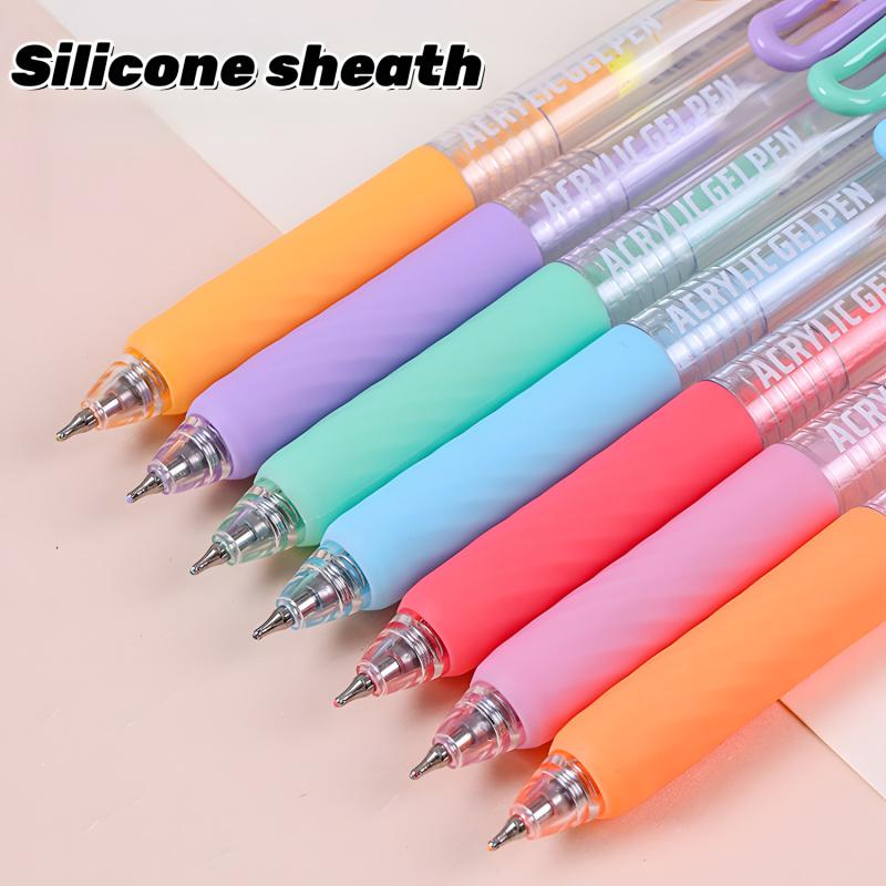 36/54/72/90-Color Acrylic Gel Pen Set, Retractable 0.7 mm Tip, Rich-Color Large-Capacity Ink Pens, Art Supplies for Diary, Cards, DIY Coloring and Doodling, Stackable Clip Acrylic Gel Pens #GLOBAL PICKS