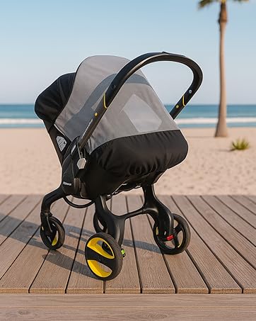 Sunshade & Insect Cover Compatible with The Doona Infant Car Seat Stroller (Stroller not Included)