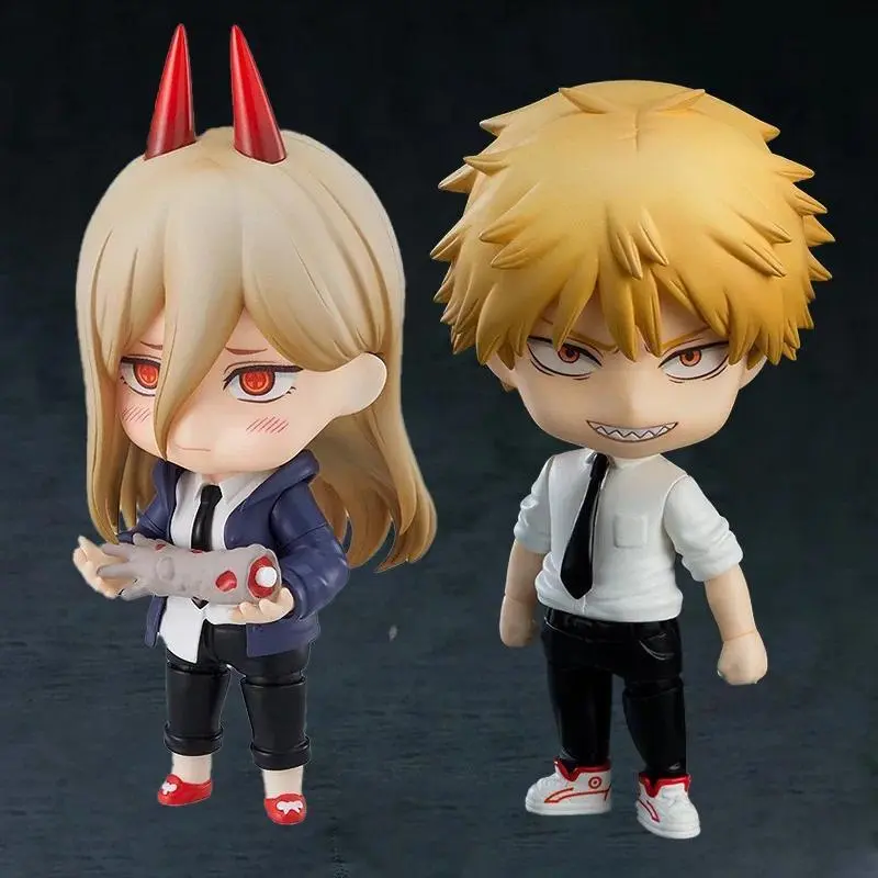 Gsc Nendoroid Chainsaw Man Action Figures - Denji 1560, Power 1580, Face-Swap Q-Version Collectible Toys, Desktop Display Decoration