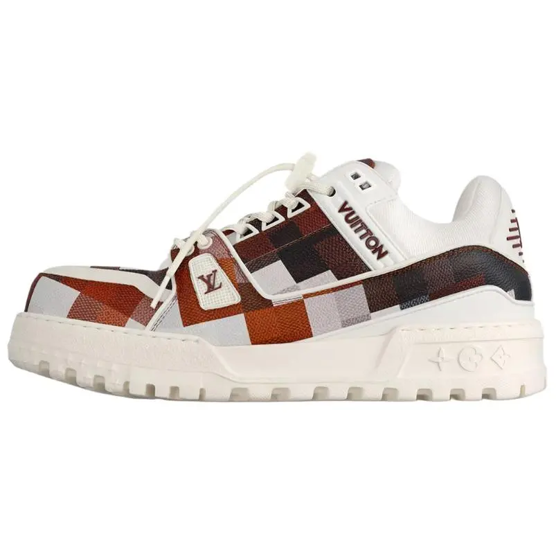 Louis Vuitton Trainer Maxi Leather Casual Footwear - Unisex Round Toe Thick Sole Rubber Sneakers, House White Official Maison Mihara Style with Verifiable Credentials & Global Authentication Support