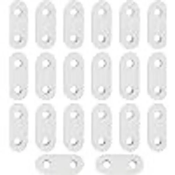 20 Pack 19g Curtain Weights with Sewing Pockets for Sheers Drapes Tablecloths Flags Iron Oval Sew-in Weights for Home Patio Indoor Outdoor Use