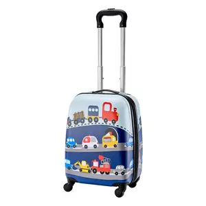 VEVOR Kids Luggage Set, 5 Piece, 18 Inch Hardside Rolling Wheels Suitcase with Backpack U-shape Pillow, Truck Kids Carry on Luggage Set, Holiday Birthday Gift for Girls Boys, Airline Approved