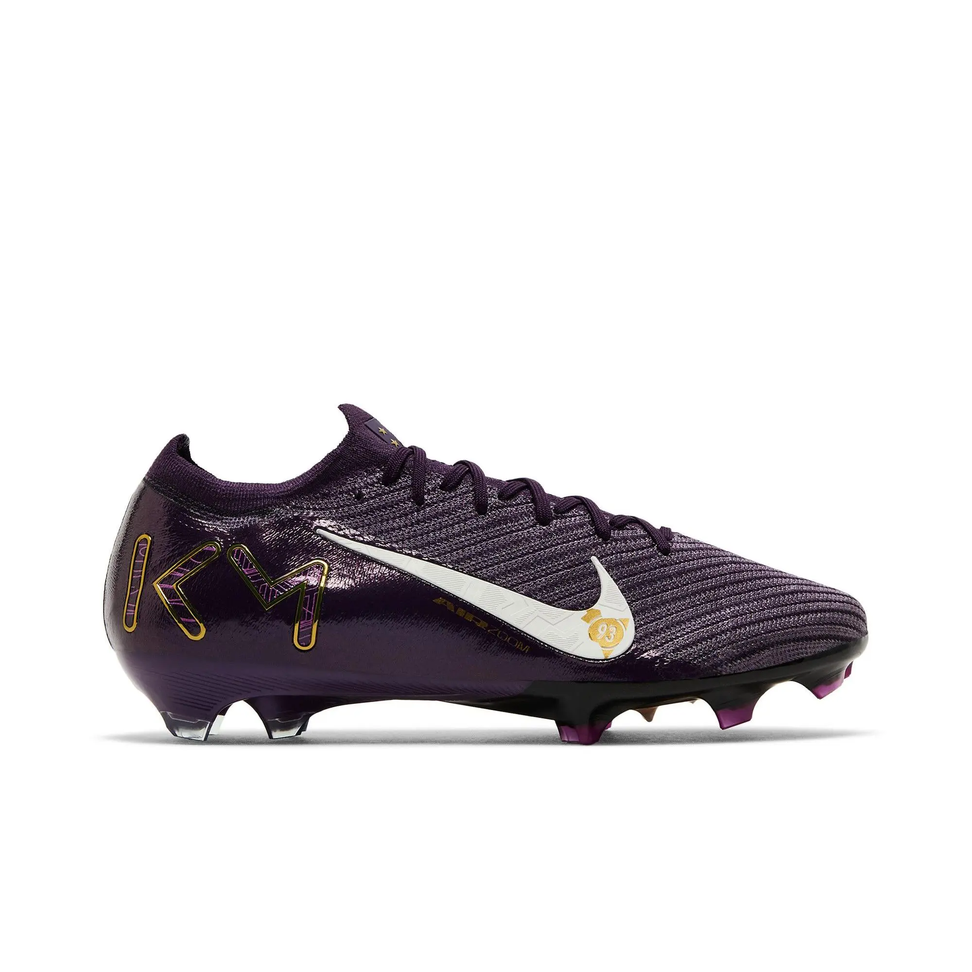 Kylian Mbappé x Nike Zoom Mercurial Vapor 16 Elite FG 'Grand Purple' (Unisex) Grand Purple/Pale Ivory football boots FQ8683 500
