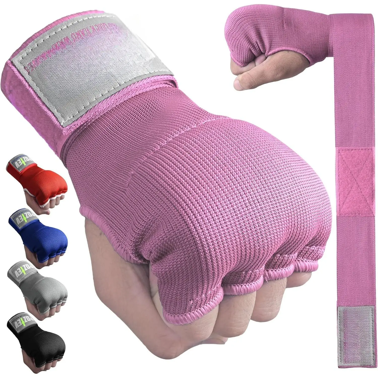 Boxing Hand Wraps for Men & Women - Boxing Quick Wraps Inner Gloves Kickboxing Handwraps for Boxing Gloves Gear Knuckle Support Elastic Wrist Straps for  MMA Shadowboxing Muay Thai