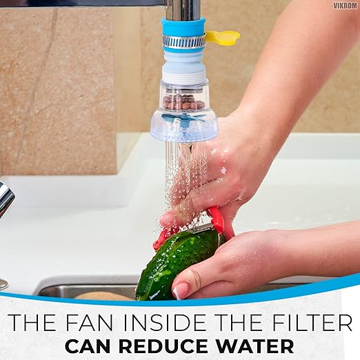 Faucet Filter Set - Water Faucet Extenders 360 Rotating,Adjustable Water Purifier for Sink (0.83 x 2.6 x 1.85),Easy to Install and Store, Reduce Water Waste, Good for Kitchen and Bathroom