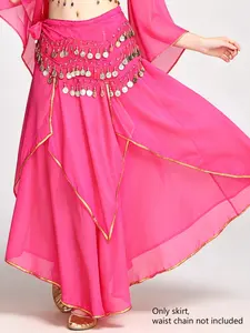 Women Belly Dance Big Swing Long Skirt Indian Dance Stage Performance Costume Dance Bottom Wear