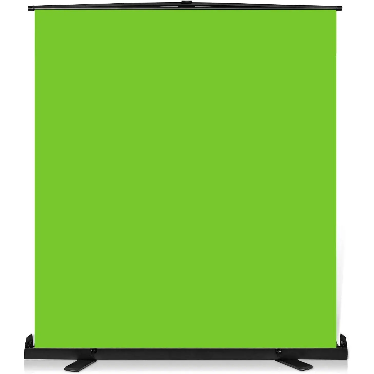 Collapsible Green Screen Backdrop (73.2x77.5in/180x196cm) - Polyester Wrinkle-Resistant, Aluminum Frame, Portable Pull-Up Base, Easy-Setup Photography Equipment for Video Studio, Live Gaming