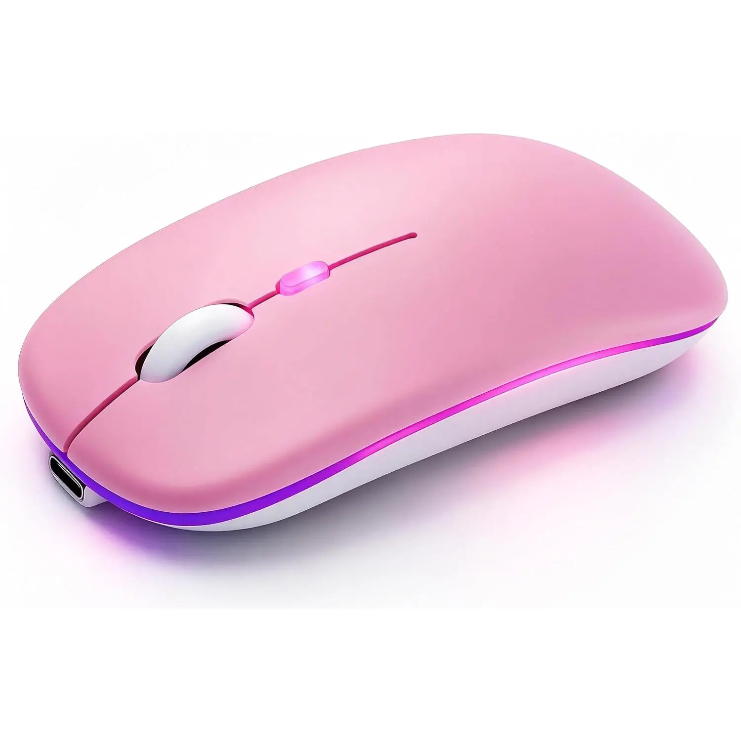 Rechargeable Long Lasting  Mode - BT 5.2 & 2.4G Silent RGB LED Mice, Slim Portable   for Laptop/PC/Tablet/MacBook/iPad/ Devices()