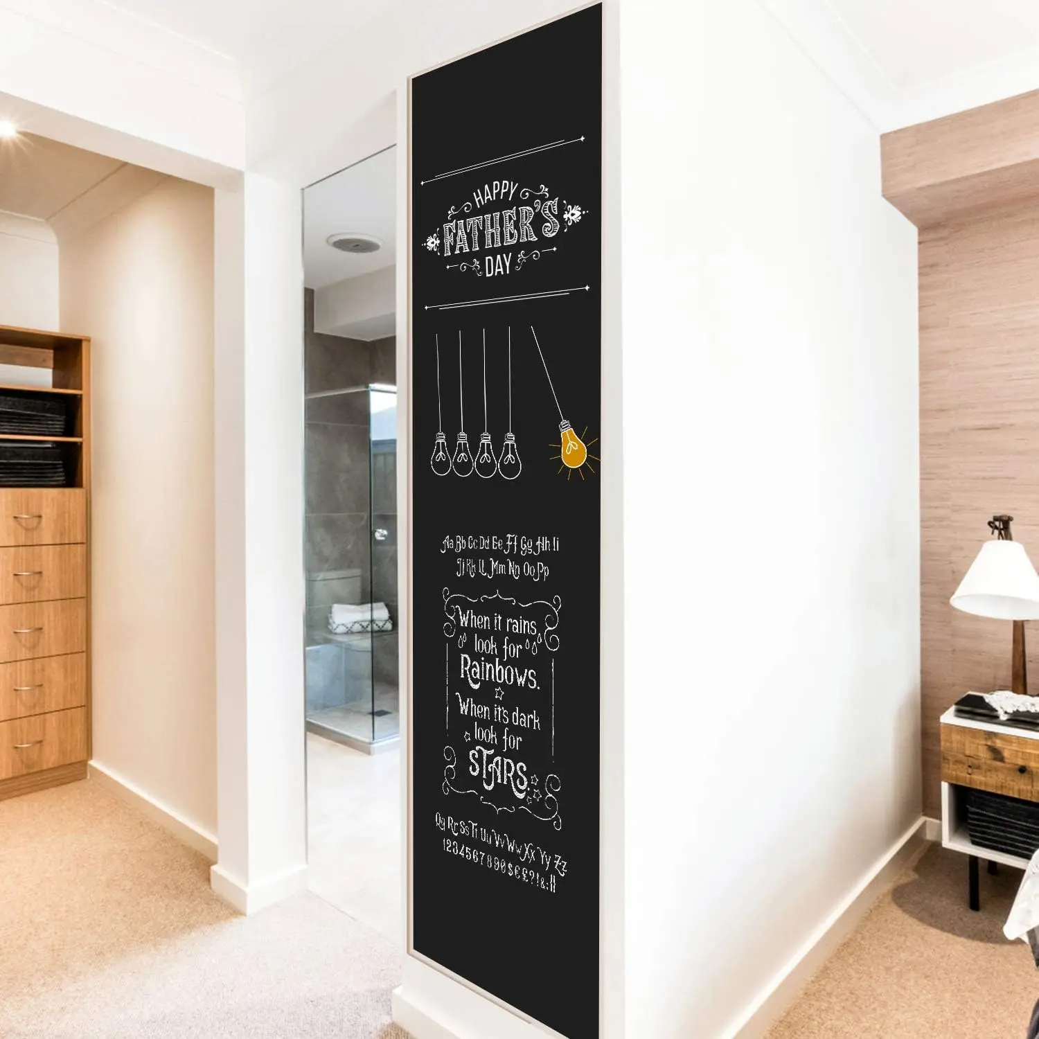 Chalkboard Wall Sticker Wall Decal Blackboard Wallpaper Large Chalkboard Contact Paper Roll  Self Adhesive DIY  Erasable Stickers