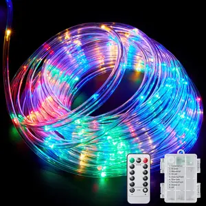 LED Rope Lights Outdoor String Light Battery Powered with Remote Control, 8 Modes Color Changing Waterproof LED Strip Light Fairy Light 40Ft for Christmas Party Camping Decoration, 1 Pfidget toys