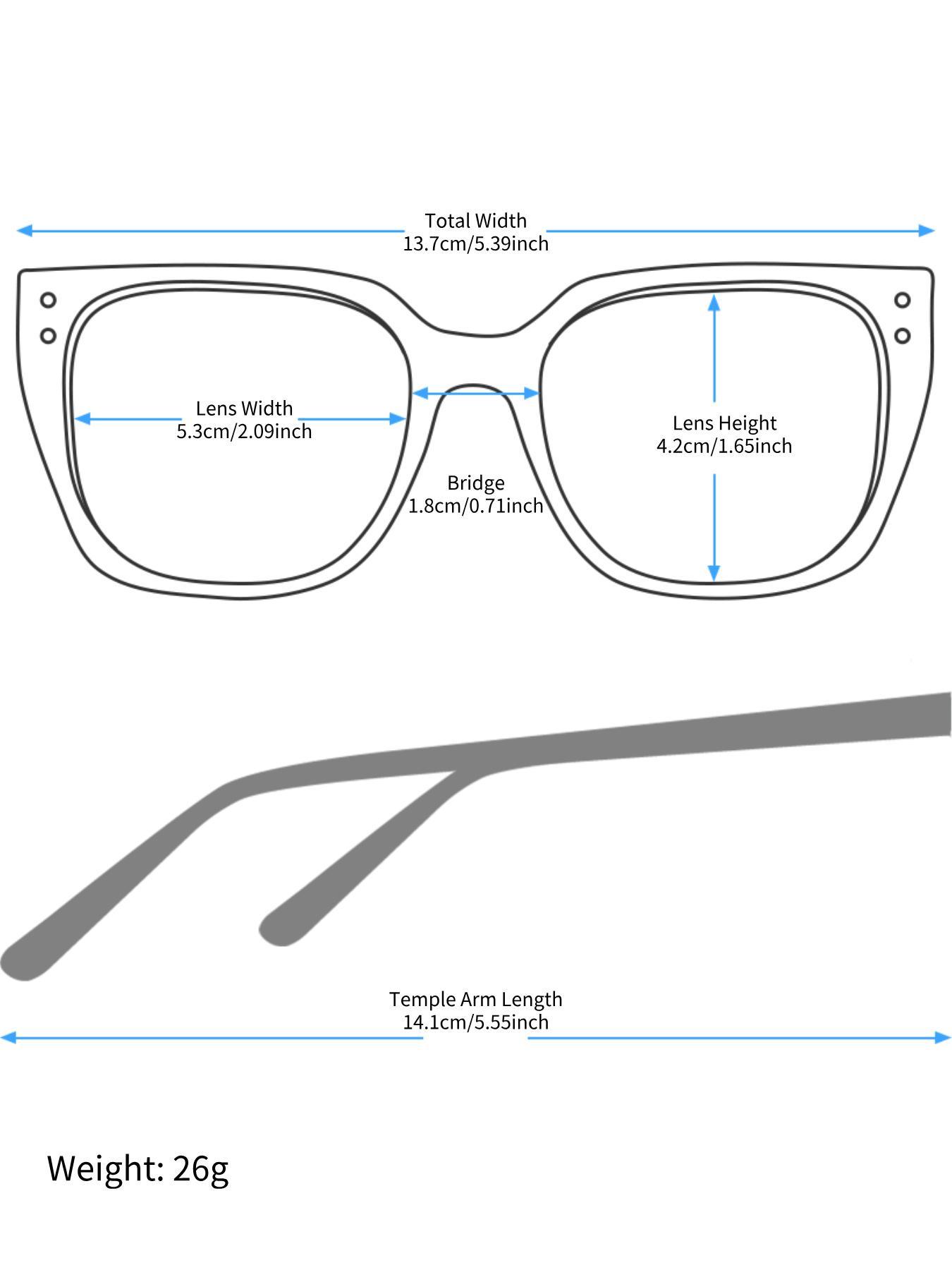 Women's Vintage Cat Eye Frame Eyeglasses, Blue Light Blocking Eyeglasses for Everyday Use, Fashionable Frames Glasses, Fashion Accessories for Outdoor Activities