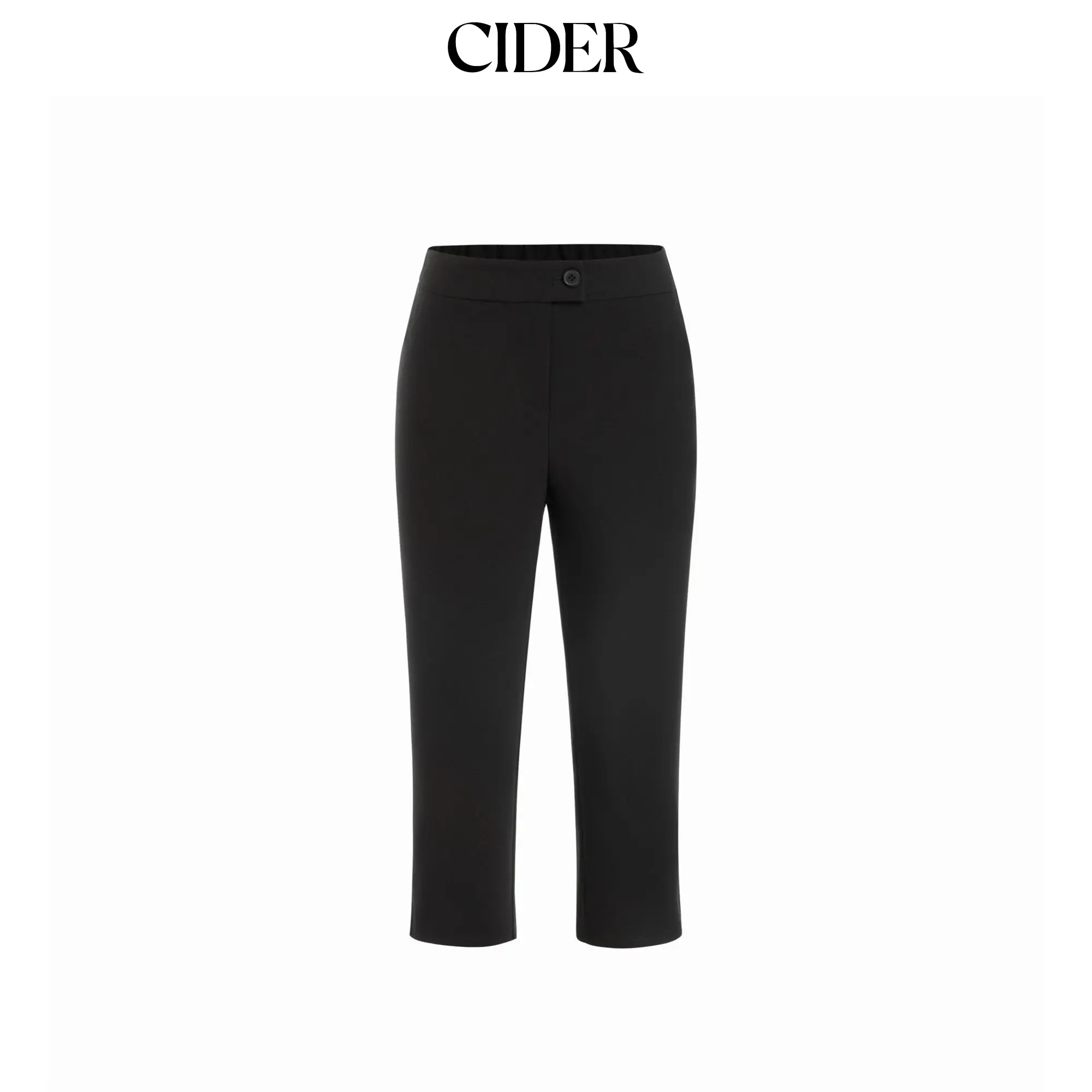Cider Mid Rise Solid Legging Capri Pants