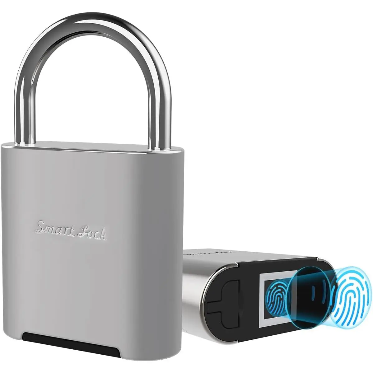 Fingerprint Padlock, Biometric  Lock, IP66 , Rechargeable Zinc Alloy Gym Lock for Athletes, Students, Swimmers & Outdoor Enthusiasts, for School Lockers, Pools & Luggage