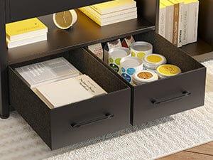 Sikaic 40in Lift Top Coffee Table Black
