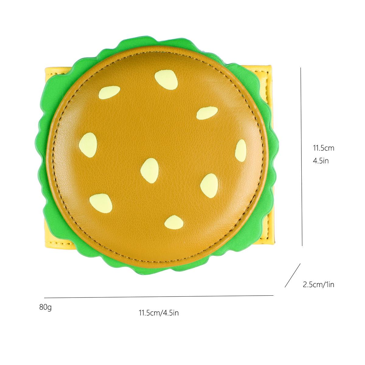 Burger shaped cute women's wallet, designer men's ID card holder