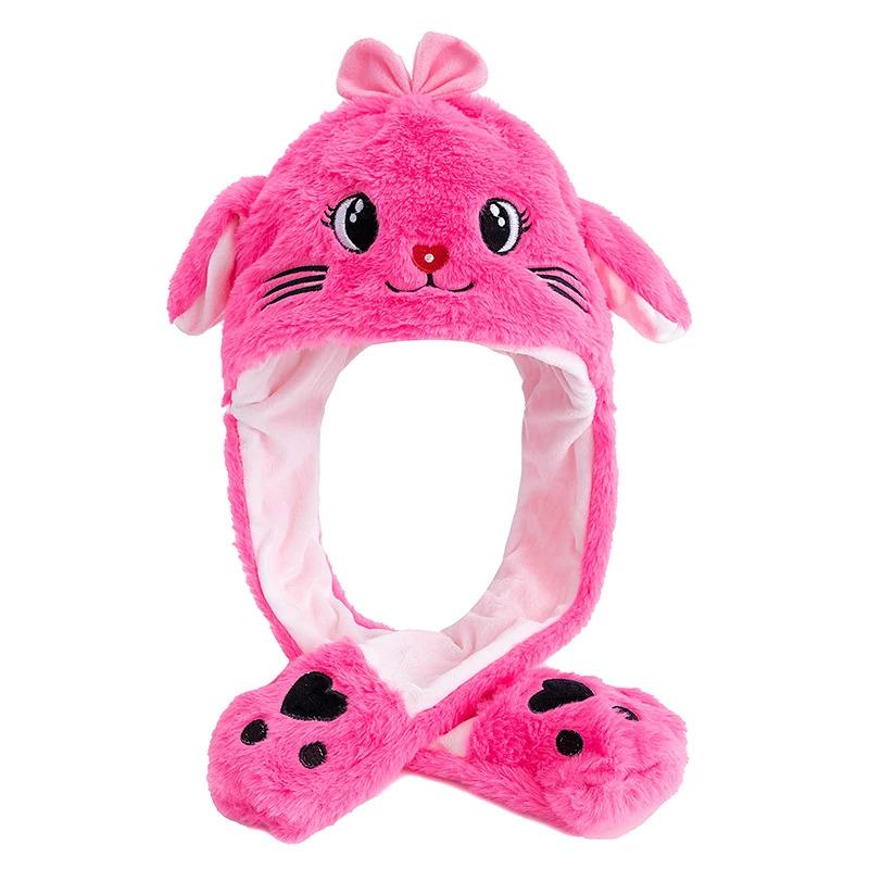 New Style Unisex Funny Ear Hat Animal Elephant Couple Cute Ear Moving Up Cap Men Women Rabbits Ears Plush Winter Lovely Hat ﻿