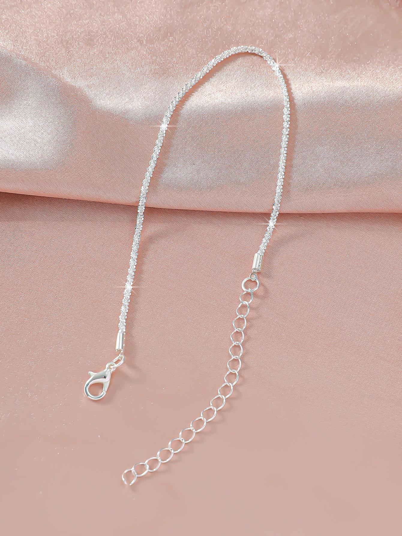 Fashionable hot-selling trendy sparkling anklet for women, high-end minimalist style, glittering starry anklet, beach gift