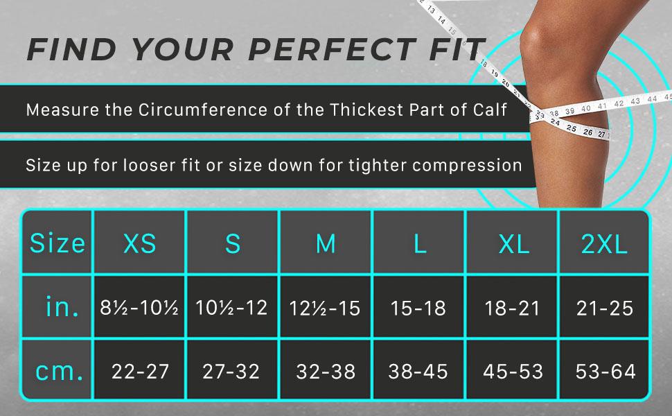 Calf & Leg Compression Sleeves For Men Women-Footless Socks-Shin Splint Relief Fitness Running