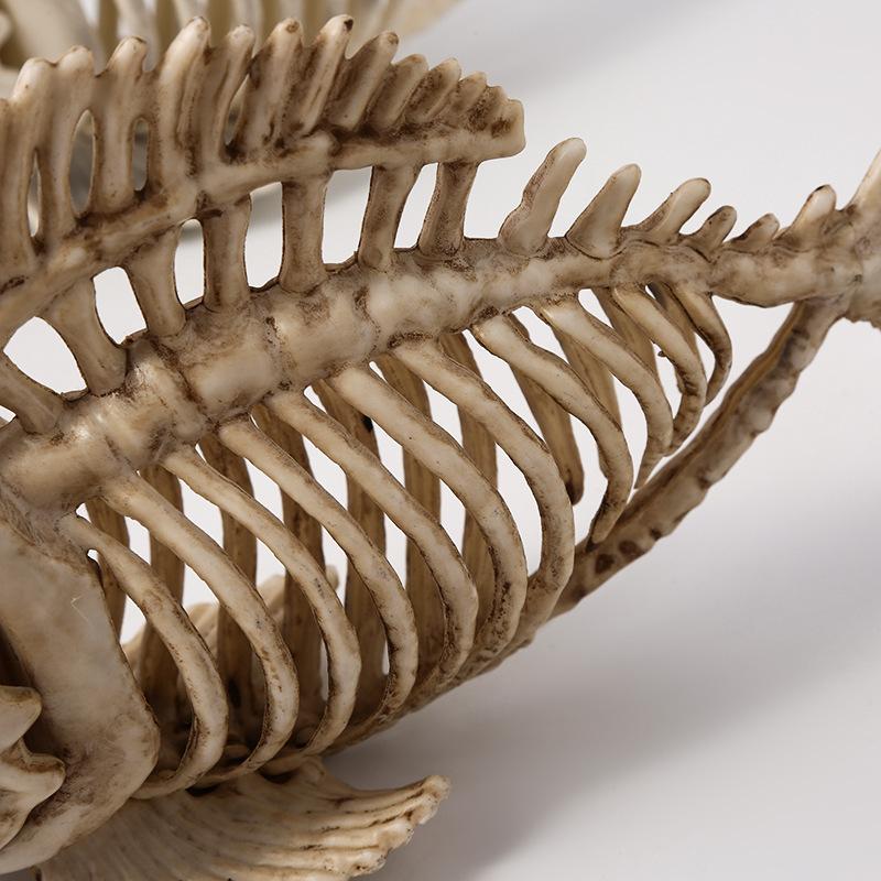Piranha Plastic Skeleton Decoration, Creative Ornament of Simulated Animal Skeleton