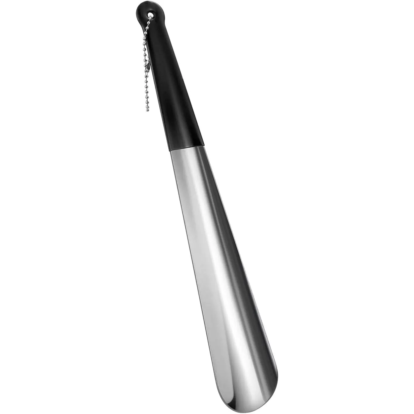 Metal Shoe Horn 12 Inch Portable Quality Stainless Steel Shoehorn with Rubber Grip Fashion Shoe Spoon Helper for Travel  Use