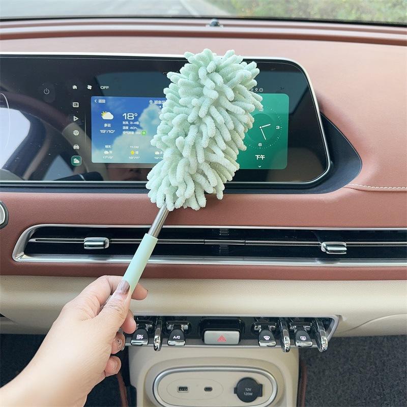 practical cleaning tool for cars,Car dust duster, extendable ash removal mop, soft bristled car brush, and car cleaning tool