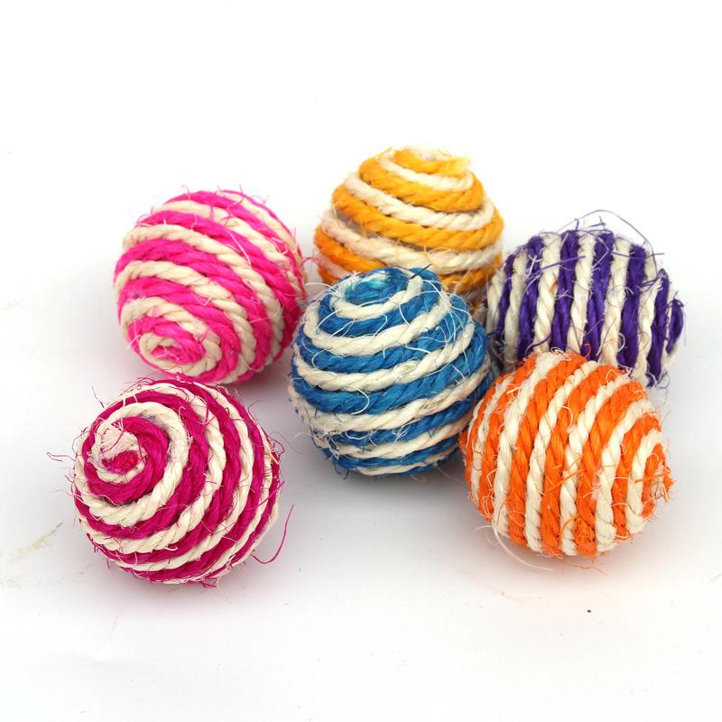 Cat sisal ball, cat toy ball, cat teasing and walking toy, cat scratching ball, pet supplies
