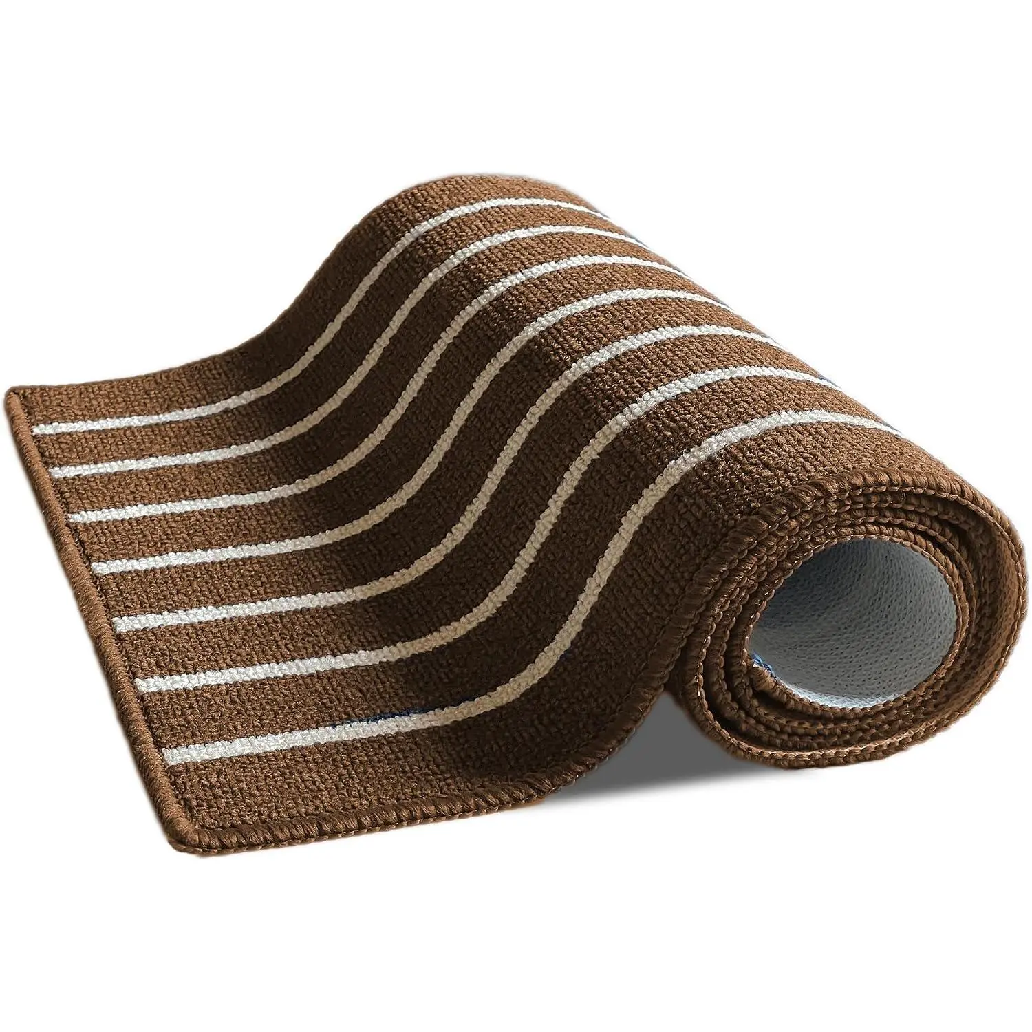 Kitchen Rug, Soft Plush Microfiber Kitchen Mat, Non-Slip Quick- Drying Absorbent Anti-, Machine Washable for Shower, Tub, Kitchen(Brown, 20'' x 31'')