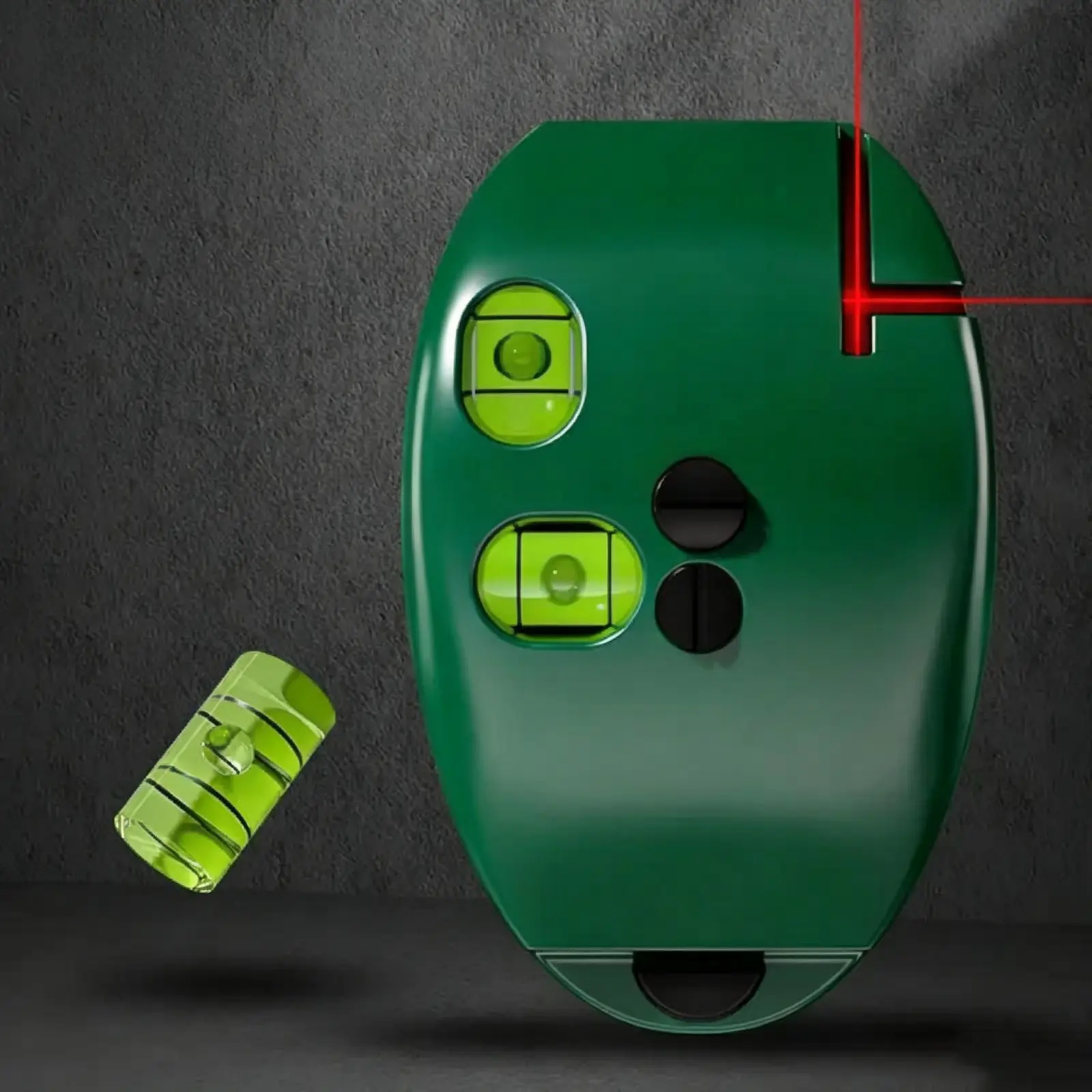 90 Degree Layout Tool with Red  Laser Lines, Auto Level Design for Parallel Marking, Light Compact Device for Construction Work