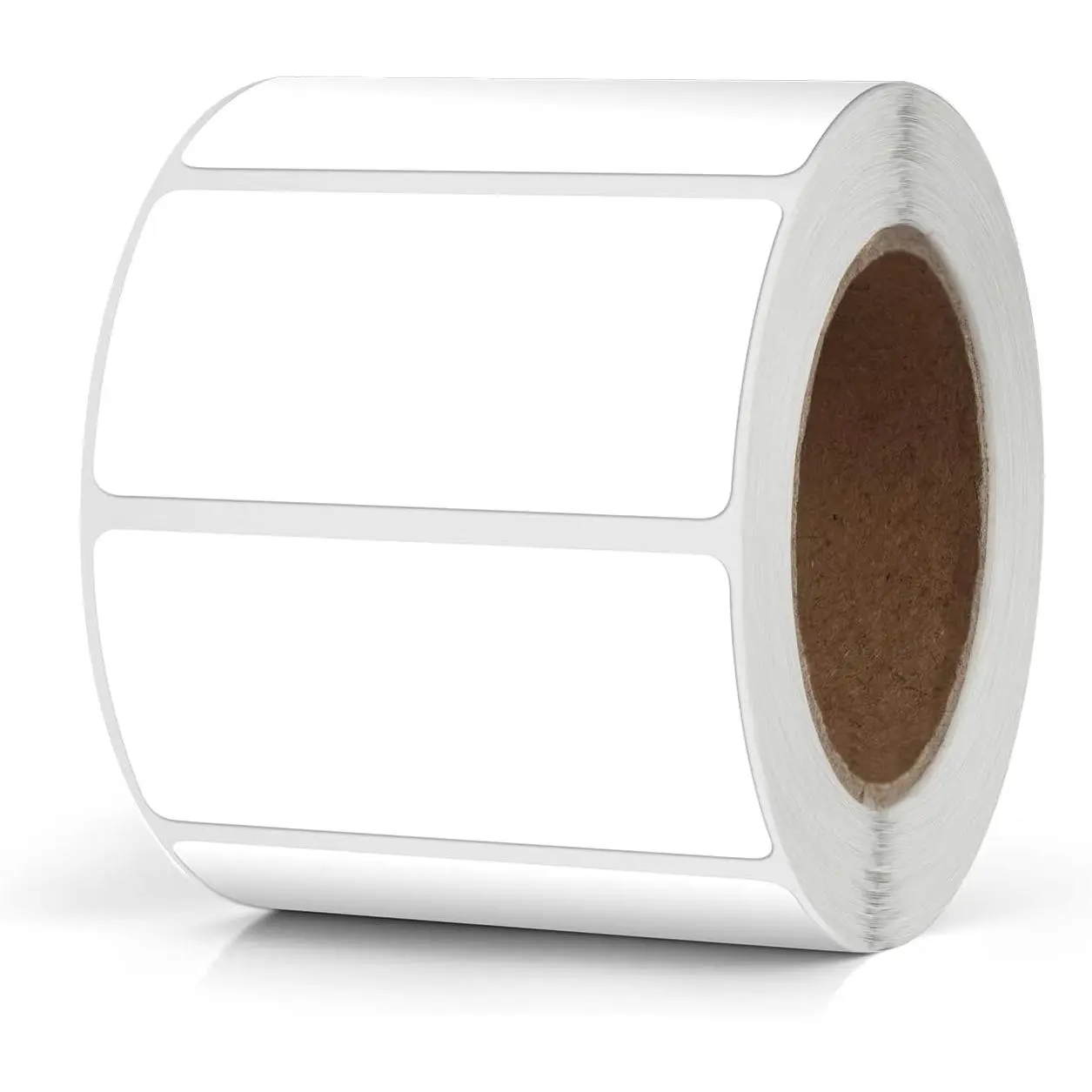 White Rectangle Labels 2 x 1 Inch Blank Stickers Roll 500 count | Writable,  Vinyl,  Adhesive, Removable, Easy Peel off, File Folders, Bottle, Name Tag, Classroom Office