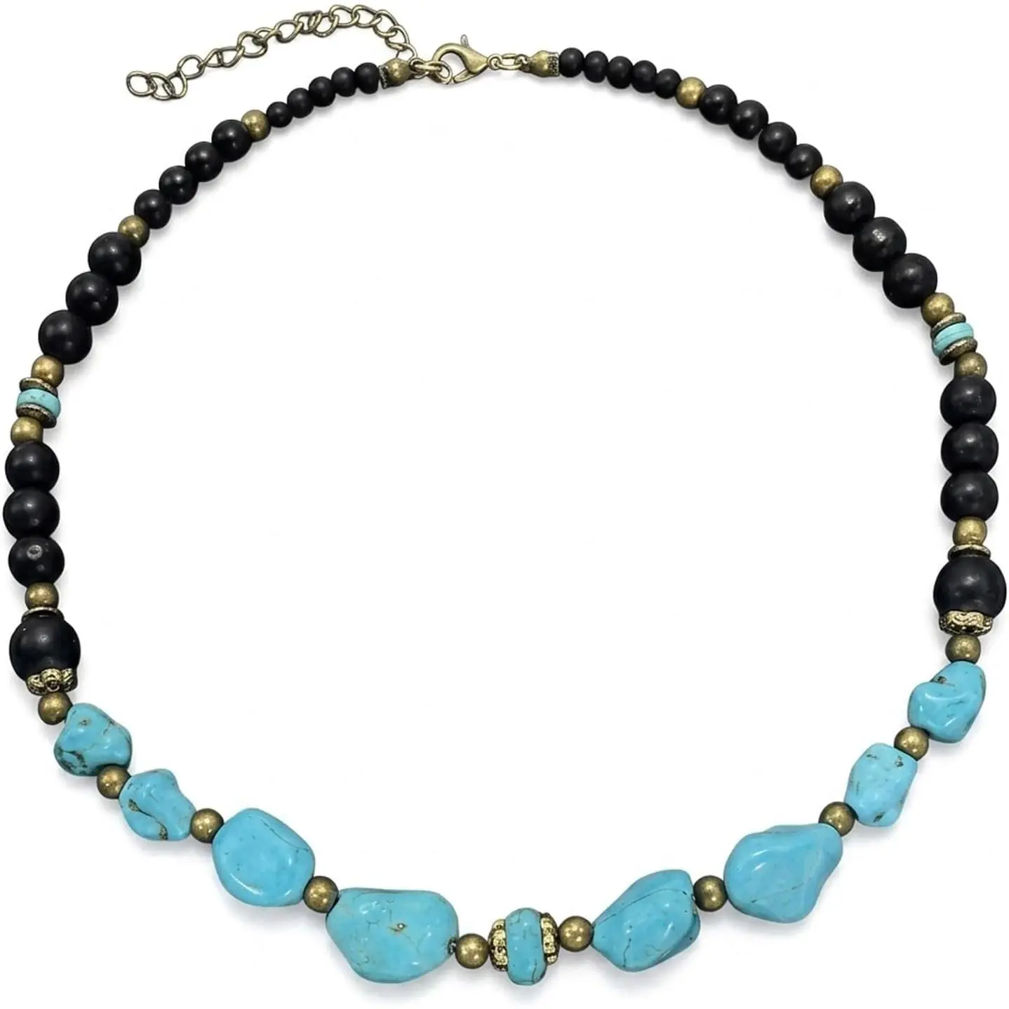 Beaded Necklace for Men, Men Turquoise Beaded Choker | Unisex  beaded necklace,  turquoise &  beads,  design for  hop fashion