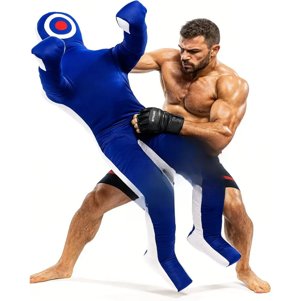 Un-Filled Grappling Dummy Wrestling Dummy Jiu Jitsu Dummy for BJJ MMA Judo Karate Practice Adult Kids