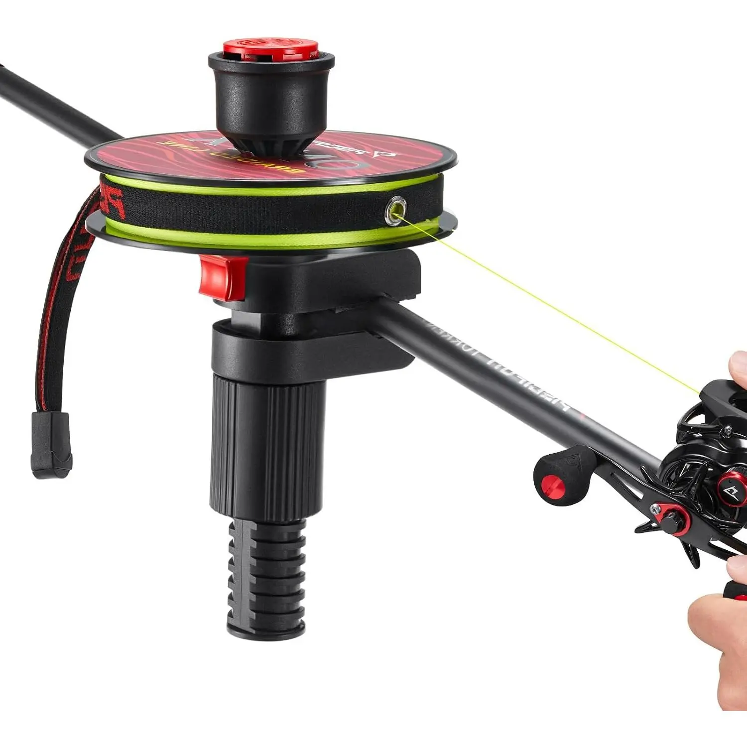 Speed E Fishing Line Spooler, Portable Fishing Reel Spooler | -person spooling, portable reel spooler, fits spinning & baitcaster reels, tension control, helps  line twist