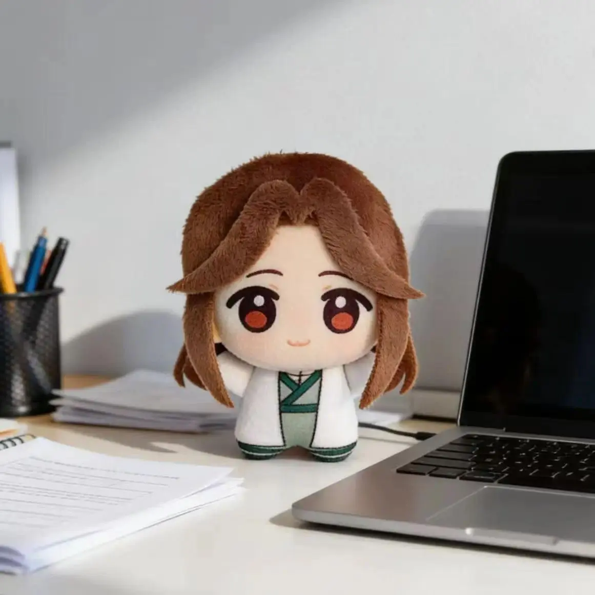 Stuffed 10cm Anime Scissor Seven Starfish Body Cotton Doll Plush Toy for Backpack Ornament Keychain Birthday or Meeting Gift