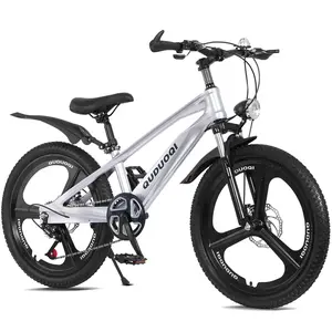 FKZNPJ 20 Inch Kids Mountain Bike, 7-Speed Youth Bicycle with Magnesium Alloy Frame & One-Piece Wheels, Lightweight Kids Bike for Boys and Girls Ages 8–12