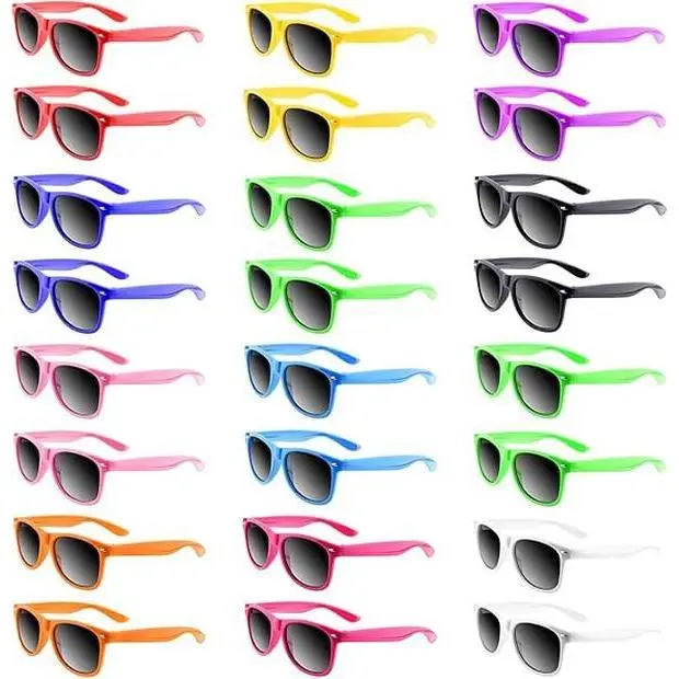 Sunglasses Party Favors Neon Colors Sunglasses Bulk Goody Bag Fillers for Beach Birthday Party Pool Party Supplies