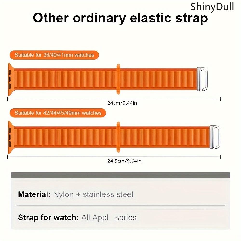 5-Pack Plastic Head C Buckle Nylon Watch Bands for Apple Watch – Alpine Loop Strap 38–49mm (Series 1–10, SE, Ultra/Ultra 2)