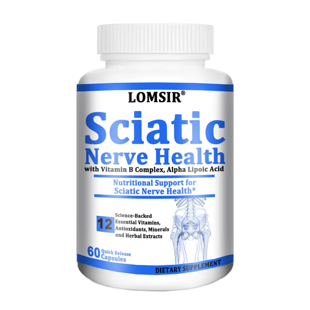 Sciatic Nerve Health Support Supplement - Nerve Support Formula with Vitamin B Complex, Alpha Lipoic Acid 300mg - 60 Capsules