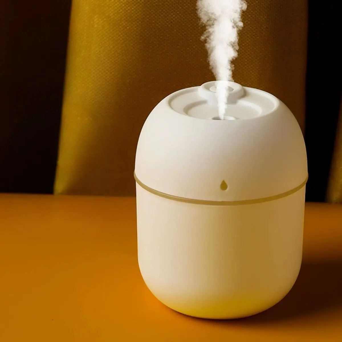 Teardrop-Shaped Mini Usb Humidifier, Usb Powered Humidifier, Doubles As Aroma Diffuser, Compatible With Essential Oils, Multi-Color Night Light, Suitable For Home, Bedroom, Office, Cars, Perfect Gift For Christmas, Valentine's Day