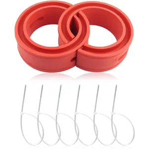 2PCS Front-Rear Coil Spring Spacer for 1.45''-1.65'' Spring Spacing Heavy-Duty Coil Spring Booster Enhance Spring Rate Universal Coil Spring Spacers Car Accessories for 2000-2500Lb Car