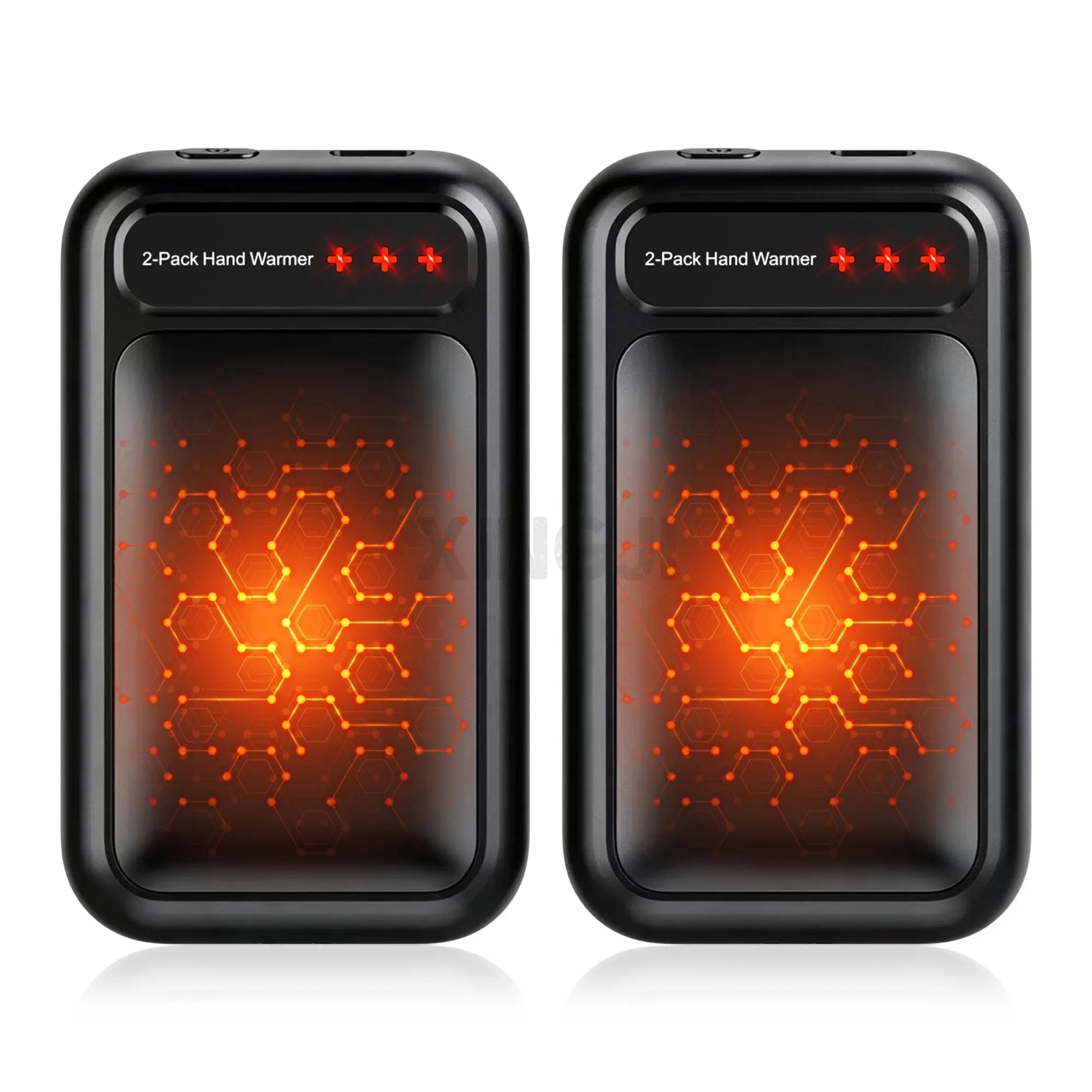 USB Rechargeable Hand Warmers, Portable Electric Hand Warmers, Gifts for Men and Women, Outdoor, Commute, 2-Pack