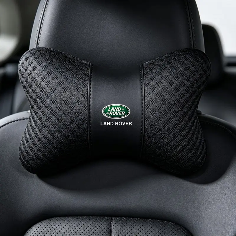 1PC Summer Ice Silk Car Seat Neck Pillow Headrest Rest Support Cushion Pad Accessories for Land Rover Range Rover Freelander 1 2 Discovery 3 Defender