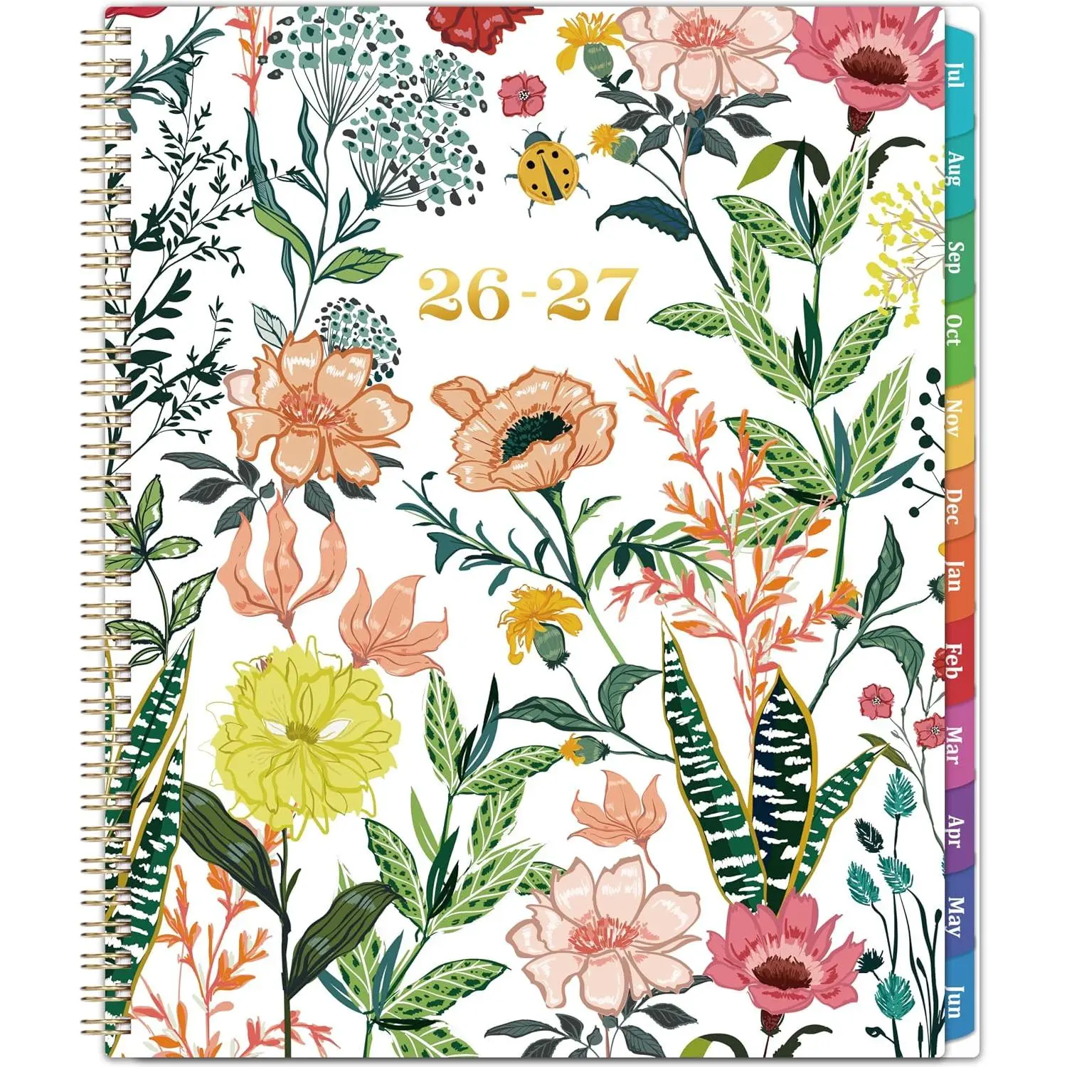 2026-2027 Planner – Jul. 2026 – Jun. 2027, Weekly & Monthly Academic Planner 2026-2027, 8.5" x 11" with Colorful Tabs, Flexible Cover, Thick Paper, -Wire Binding,  Pocket, To-Do & Notes