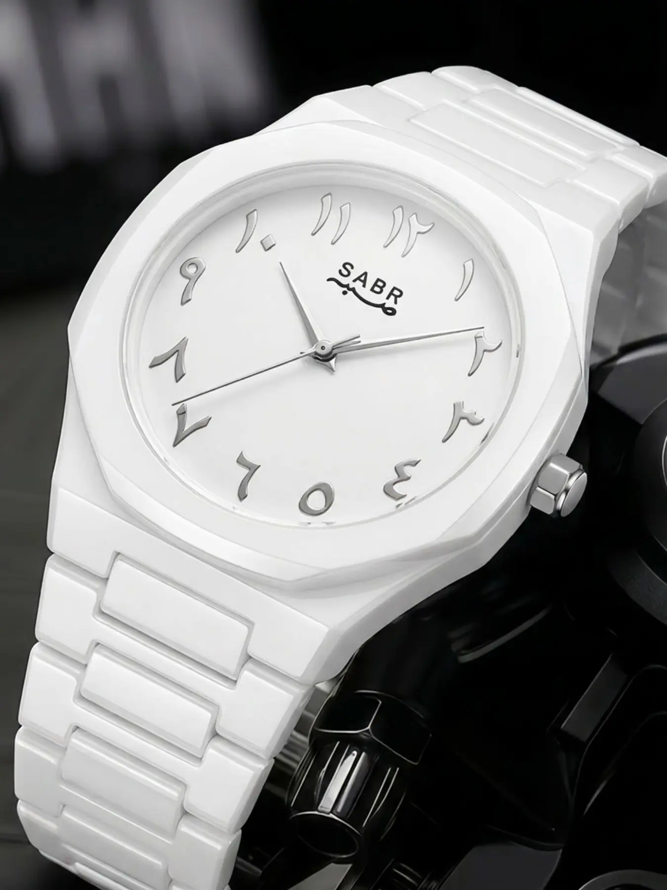 Pure Ceramic Octagon Men's Watch, Sleek Matte Finish, Minimalist Design, Waterproof, Durable, Perfect for Daily Wear, Casual, Business, Versatile Usage