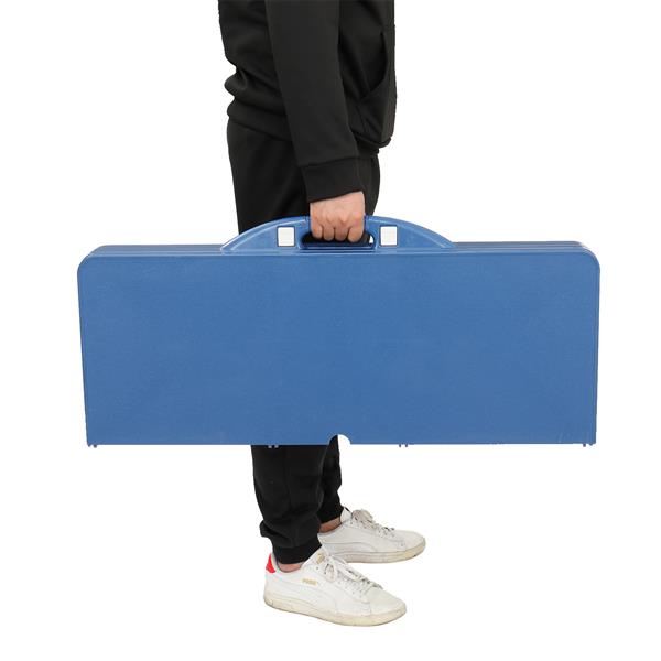 One-piece Portable Folding Table with Stool for Camping Picnics, All-in-One Compact Design Lightweight & Foldable Suitcase Style One-piece Portable Folding Table with Stool for Camping Picnics, All-in-One Compact Design Lightweight & Foldable Suitcase Style