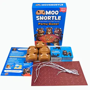 Moo Snortle Prank Sound Cow Nose Board Game, Fun Improv Performance Card Set, Company Team Building, Friend Party Interactive Game, Large Gift Box, Interactive Gameplay