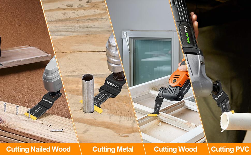 30 PCS Oscillating Tool, Universal Titanium Multi Tool Blades for Metal Nails Wood Plastic and Hard Material, Oscillating Saw Blades Fit Milwaukee Ryobi Rockwell Fein 30 PCS Oscillating Tool, Universal Titanium Multi Tool Blades for Metal Nails Wood Plastic and Hard Material, Oscillating Saw Blades Fit Milwaukee Ryobi Rockwell Fein