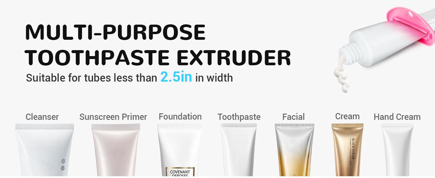 4PCS Toothpaste Squeezer, Colorful Plastic Toothpaste Tube Squeezer Toothpaste Dispenser HangingTube Squeezer Tool, Toothpaste Clip for Bathroom, Suitable for Toothpaste, Cream, Cosmetics