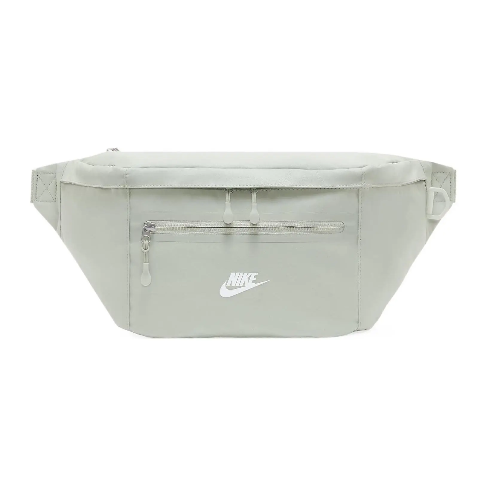 Nike Elemental Premium Sporty Printed Logo Zip Crossbody Bag for Men and Women – Light Silver