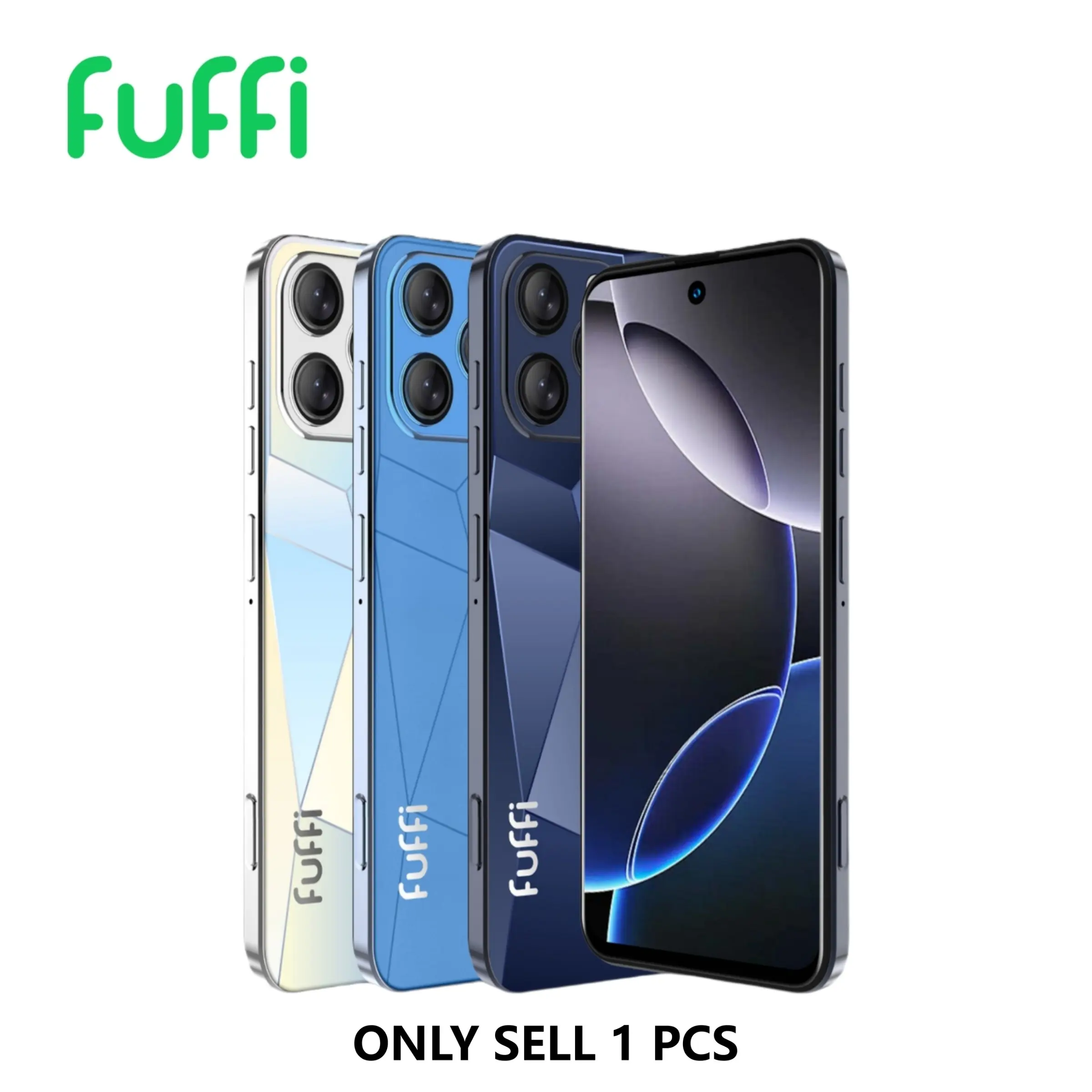 Fuffi Smart Phone, Android Smartphone, Cellphone, Modern Phone, Mobile, Global 4g Network, 6.56-Inch HD Screen, 4GB RAM 64GB ROM, Dual Sim, 8mp+13mp Camera, 3800mah Battery, Android 12