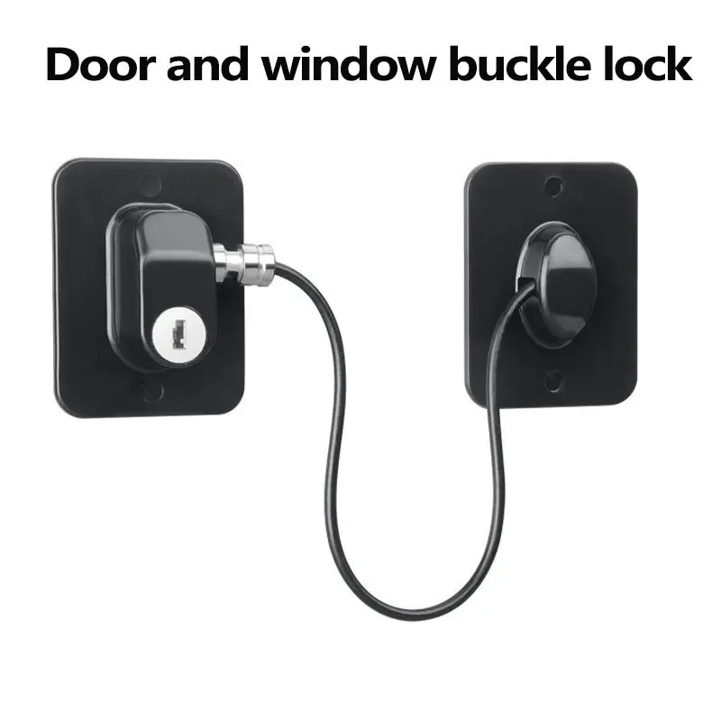 Aluminum Window Latch Lock, Child Safety Door Lock, Anti-Theft Security Lock, Sliding Door Stopper, Fixed Window Limiter